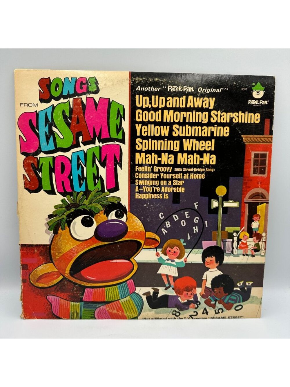 Songs From Sesame Street Peter Pan Orchestra & Chorus LP 33 RPM Vinyl 8022 Child